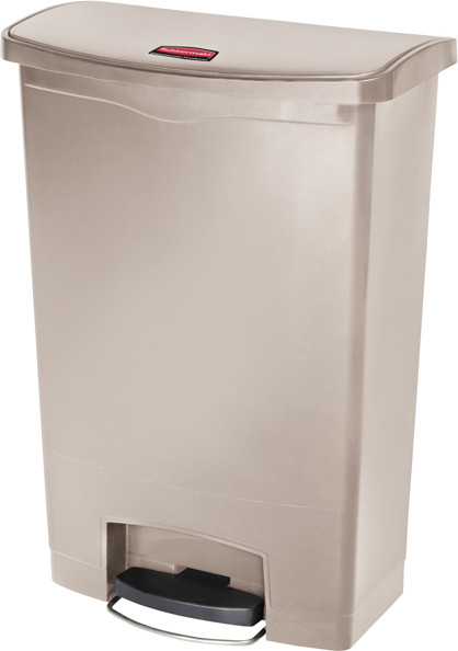 Poubelle à pédale avec ouverture horizontale Slim Jim, 24 gal #RB188355200