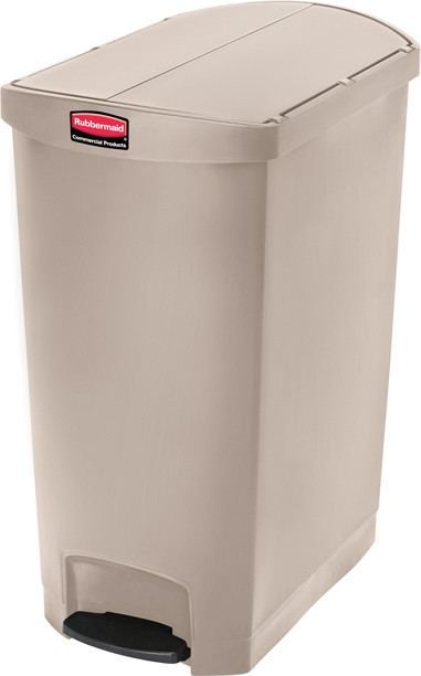 Poubelle à pédale à ouverture latérale Slim Jim, 24 gal #RB188355300