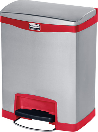 STEP-ON Poubelle à pédale en acier inoxydable 8 gal #RB190198800
