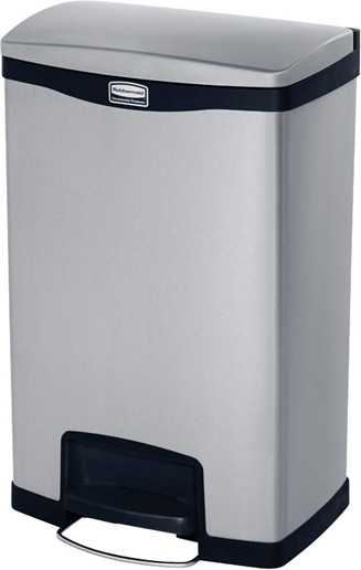 IMPRESSIONS Stainless Steel Step-On Waste Container 13 Gal #RB190199200