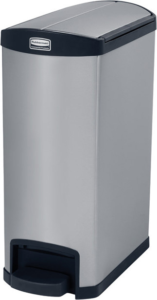 IMPRESSIONS Poubelle à pédale en acier inoxydable 13 gal #RB190199300