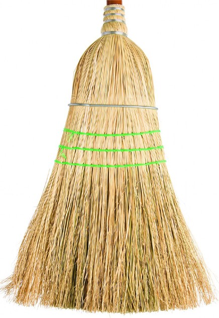 Medium Duty 3 Strings Corn Broom Coyote with 54" handle #AG000763000