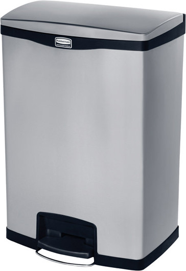 IMPRESSIONS Stainless Steel Step-On Waste Container 24 Gal #RB190199900