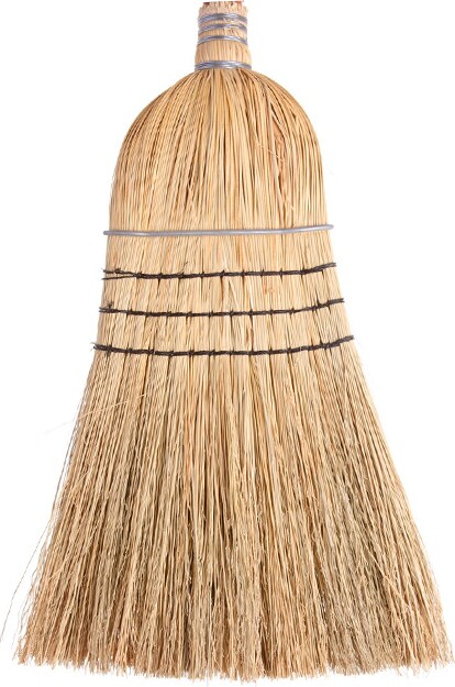 Wolf Heavy Duty Corn Broom 3 String with 54" Handle #AG000762000