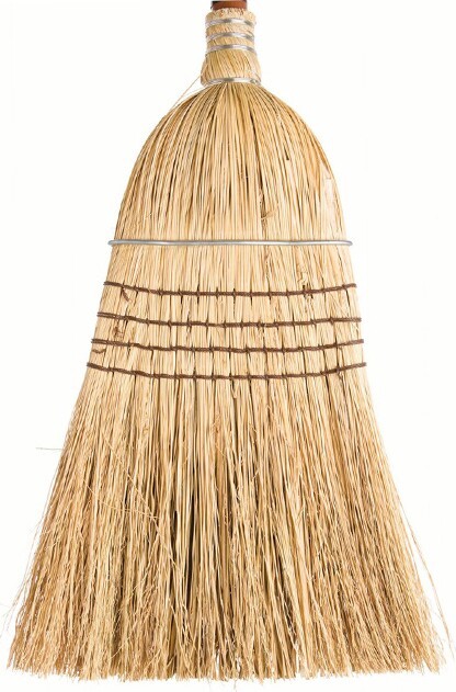 Balai de paille extra robuste Cougar 4 cordes avec manche 54" #AG000748000 Balai de paille extra robuste Cougar 4 cordes avec manche 54" #AG000748000