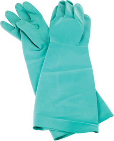 Gants en nitrile 22 mils, Vert au fini gauffré, Pot & Sink #AL0019NU00S