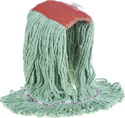 Tuff Stuff Synthetic Wet Mop, Wide Band, Looped-end, Green #AG001603VER