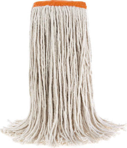 EZ-Change, Vadrouille en coton, bande étroite, coupée, blanche #AG001616000 EZ-Change, Vadrouille en coton, bande étroite, coupée, blanche #AG001616000