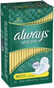Serviette hygiénique Always Ultra-Mince avec ailes #EM001050000 Serviette hygiénique Always Ultra-Mince avec ailes #EM001050000