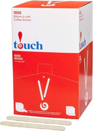 Bâtons large à café en bois Biodégradable #EM805067000 Bâtons large à café en bois Biodégradable #EM805067000
