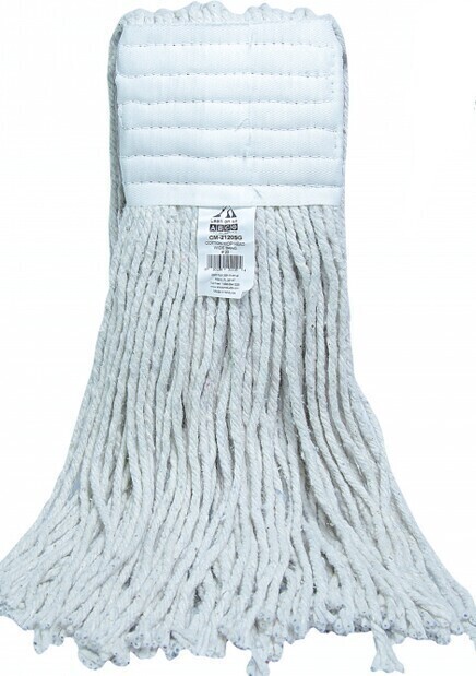 Coton Mop, Wide Band, Cut-end, White #CA0BLC24000