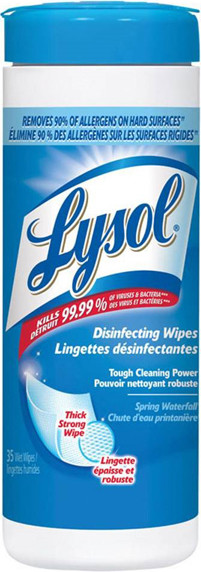 Lingettes désinfectantes Lysol #P2RC7555300