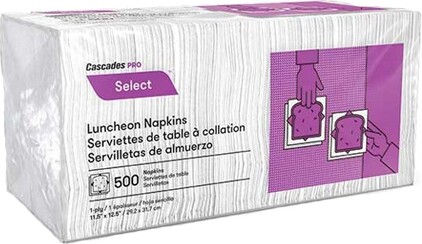 N020 Select White Luncheon Napkins, 12 x 500 Sheets #CC00N020000