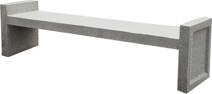 Banc de parc en béton 72" fini sablé #RB00KSB7000 Banc de parc en béton 72" fini sablé #RB00KSB7000