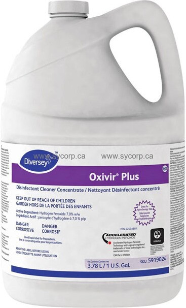 OXIVIR PLUS Nettoyant désinfectant concentré #JH591902400 OXIVIR PLUS Nettoyant désinfectant concentré #JH591902400