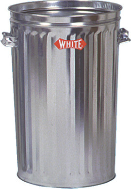 Metal Galvanized Garbage Can 20 Gallons with Lid #WH12153NL00