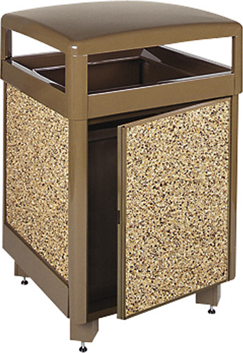 Poubelle 38 gal R38SD Aspen avec panneaux et porte verrouillables #RB0R38SD000 Poubelle 38 gal R38SD Aspen avec panneaux et porte verrouillables #RB0R38SD000