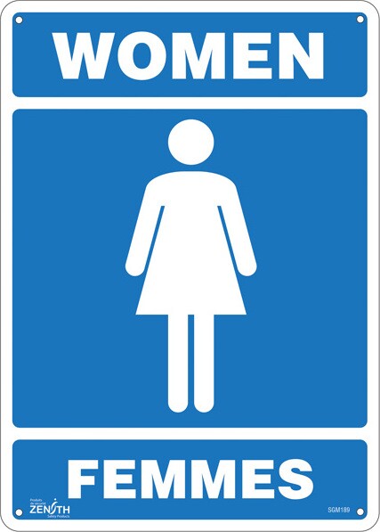 Bilingual Restroom Signs Men and Women #TQSGM189000 Bilingual Restroom Signs Men and Women #TQSGM189000