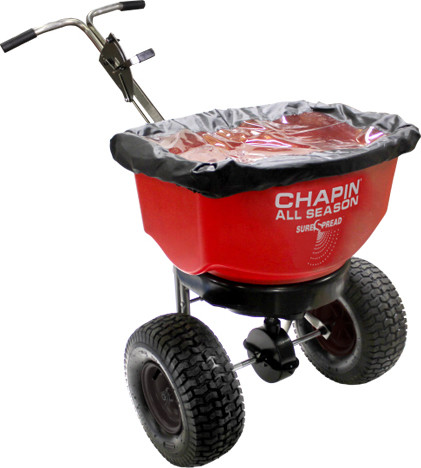 Épandeur 4 saisons SureSpread avec manche en acier inoxydable #CI082100000 Épandeur 4 saisons SureSpread avec manche en acier inoxydable #CI082100000