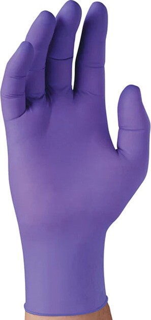 Gants de nitrile mauve 6 mils sans poudre #TQSGW435000