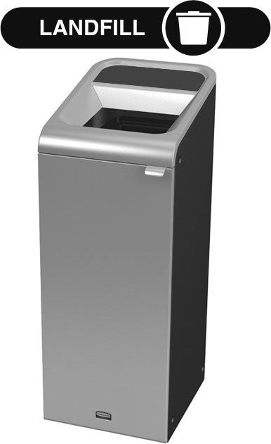 Configure Decorative Waste Container, 15 gal #RB196161400