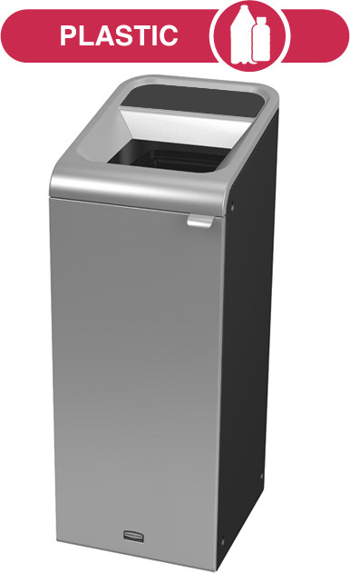 Configure Indoor Recycling Container, Grey Stenni, 15 gal #RB196161700