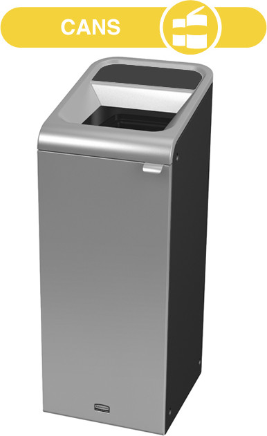 Configure Indoor Recycling Container, Grey Stenni, 15 gal #RB196161900