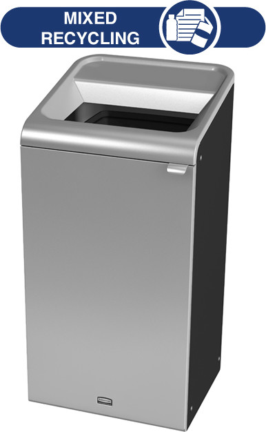 Configure Recycling Container, Grey Stenni, 23 gal #RB196162200