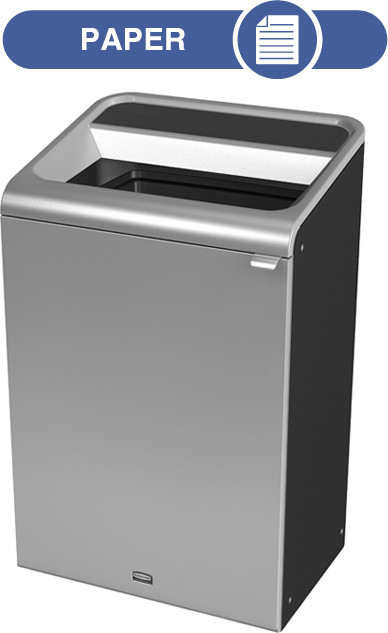 Configure Recycling Container, Grey Stenni, 33 gal #RB196163000