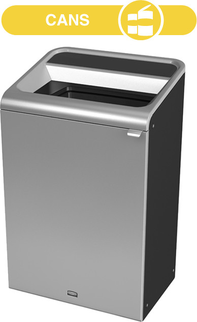 Configure Recycling Container, Grey Stenni, 33 gal #RB196150500