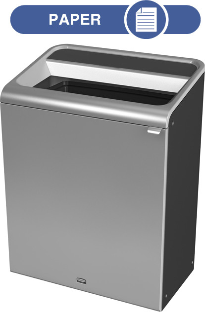 Configure Recycling Container, Grey Stenni, 45 gal #RB196150900