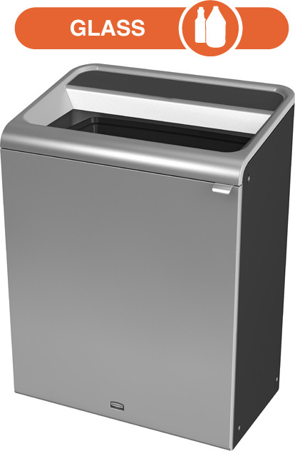 Configure Recycling Container, Grey Stenni, 45 gal #RB196168100
