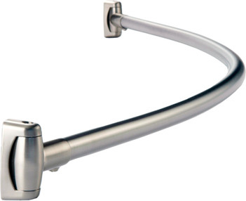 Curved Shower Curtain Stainless Steel Rod #BO420760000 Curved Shower Curtain Stainless Steel Rod #BO420760000