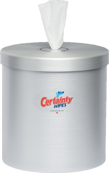 Distributeur de comptoirs en acier inoxydable pour chiffons Certainty #IN00C9SSD00 Distributeur de comptoirs en acier inoxydable pour chiffons Certainty #IN00C9SSD00