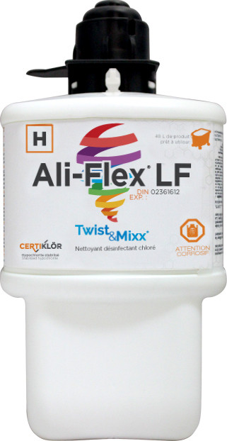 ALI-FLEX LF Nettoyant désinfectant chloré à faible mousse Twist & Mixx #LM009625HIG