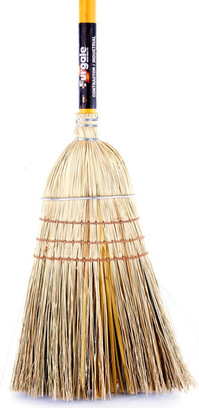 "Warehouse" Corn Broom 3 Strings with 54" Handle #AG001034000 "Warehouse" Corn Broom 3 Strings with 54" Handle #AG001034000