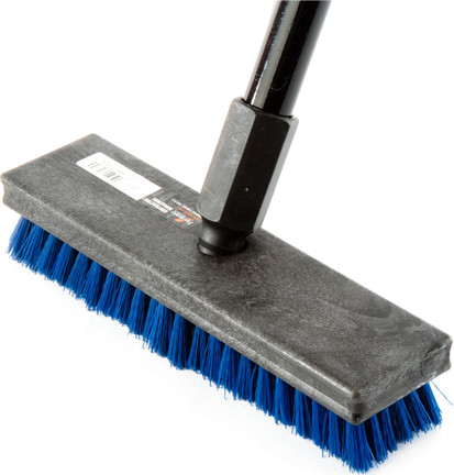 10" Deck Scrub Brush with Plastic Block #AG00690210A 10" Deck Scrub Brush with Plastic Block #AG00690210A