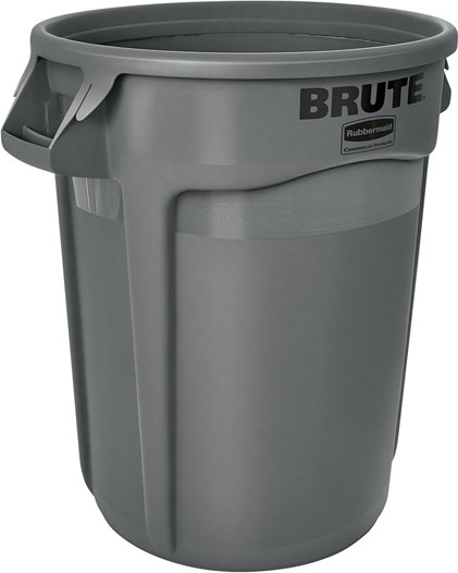 264360 BRUTE Round Waste Container 44 gal #RB264360GRI