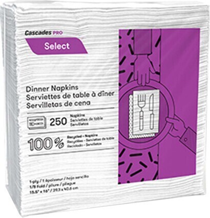 Select, Serviettes de table blanches 3000 feuilles #CC00N050000