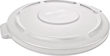2619 BRUTE Flat Lid for 20 Gal Round Waste Containers #RB261960BLA