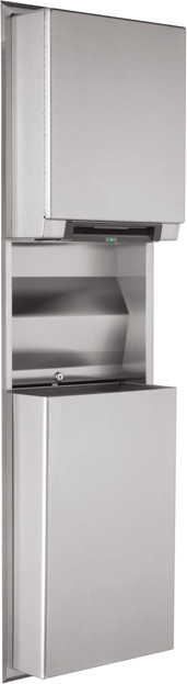 Distributeur automatique de papiers en rouleau, en surface et poubelle de 56" Bobrick B-3979 CLASSIC, 45,5 L #BO0B3979000 Distributeur automatique de papiers en rouleau, en surface et poubelle de 56" Bobrick B-3979 CLASSIC, 45,5 L #BO0B3979000