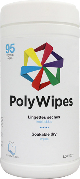 Lingettes sèches imbibables POLYWIPES #LMPOLYWI095 Lingettes sèches imbibables POLYWIPES #LMPOLYWI095