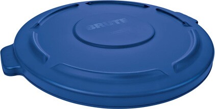 2631 BRUTE Flat Lid for 32 Gal Round Waste Containers #RB002631BLE