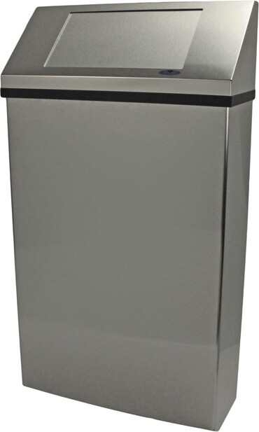 304-NLS Poubelle murale en acier inoxydable 20 gal #FR304NLS000 304-NLS Poubelle murale en acier inoxydable 20 gal #FR304NLS000