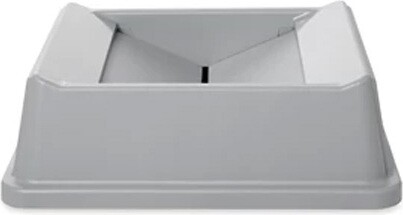 2664 UNTOUCHABLE Square Swing Lid for 35 and 50 Gal Waste Containers #RB002664GRI