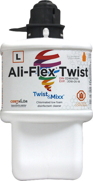 ALI-FLEX TWIST Nettoyant désinfectant chloré à faible mousse #LM009650LOW ALI-FLEX TWIST Nettoyant désinfectant chloré à faible mousse #LM009650LOW