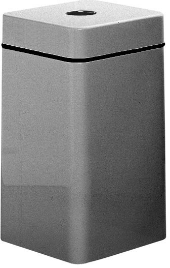 Poubelle de recyclage carrée en fibre de verre pour bouteilles #RB1630SQCWG Poubelle de recyclage carrée en fibre de verre pour bouteilles #RB1630SQCWG