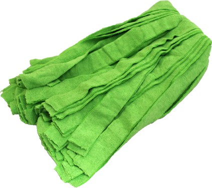 Vadrouille en microfibre, bande étroite, coupée, verte #VS992132000