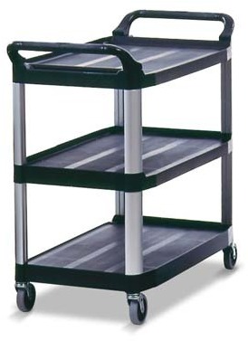 XTRA 4091 Utility Cart Open Side 3 Shelves #RB004091NOI