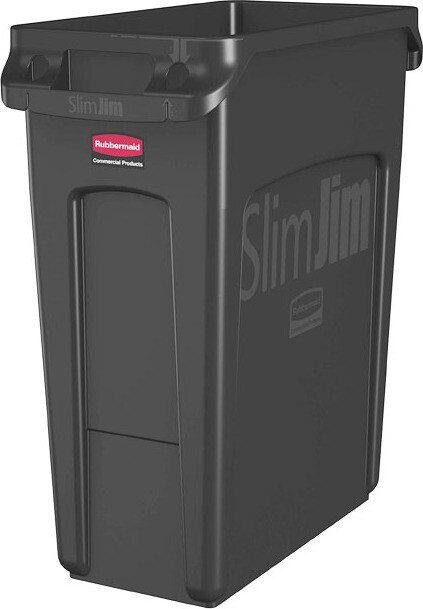 SLIM JIM Waste Container with Venting Channels 16 gal #RB195595900